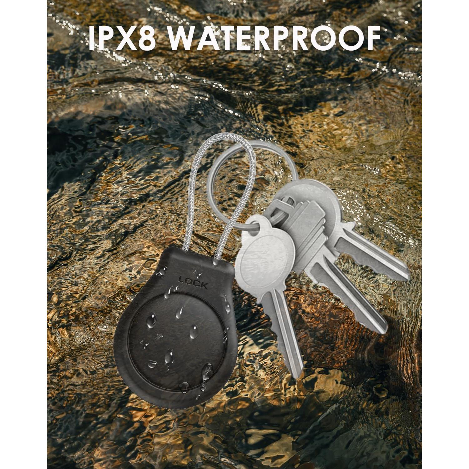 Soporte Impermeable para Airtag PALAMEDE Negro 4 Unidades