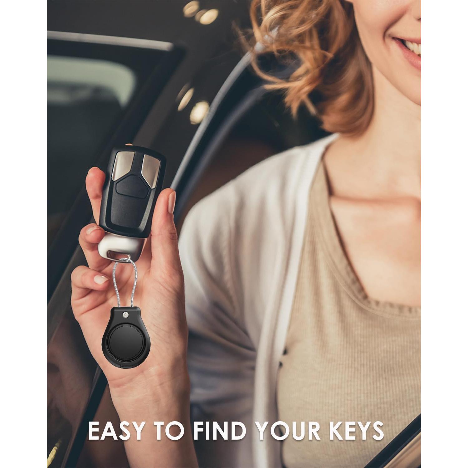 Soporte Impermeable para Airtag PALAMEDE Negro 4 Unidades