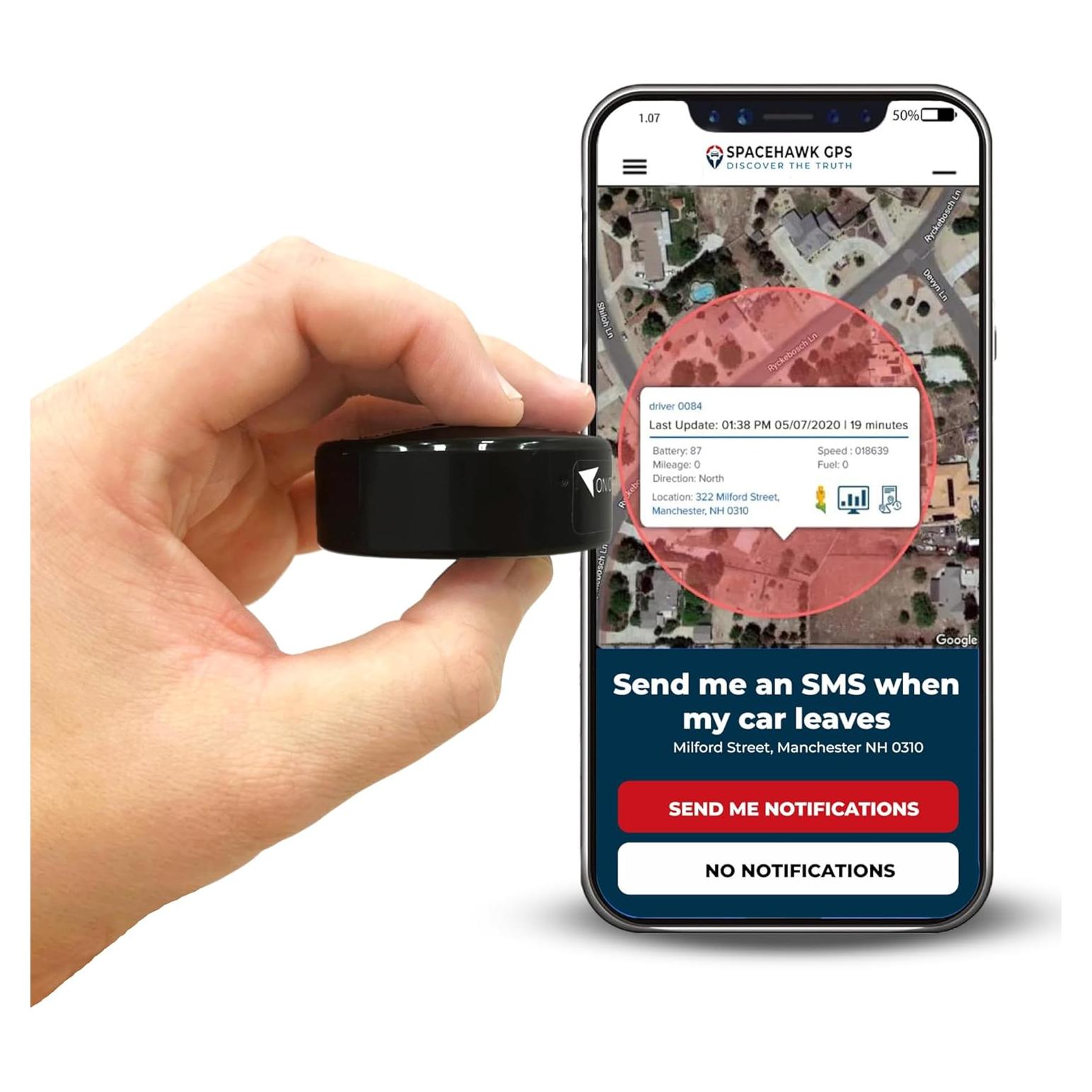 Rastreador GPS SpaceHawk Mini en Tiempo Real Impermeable