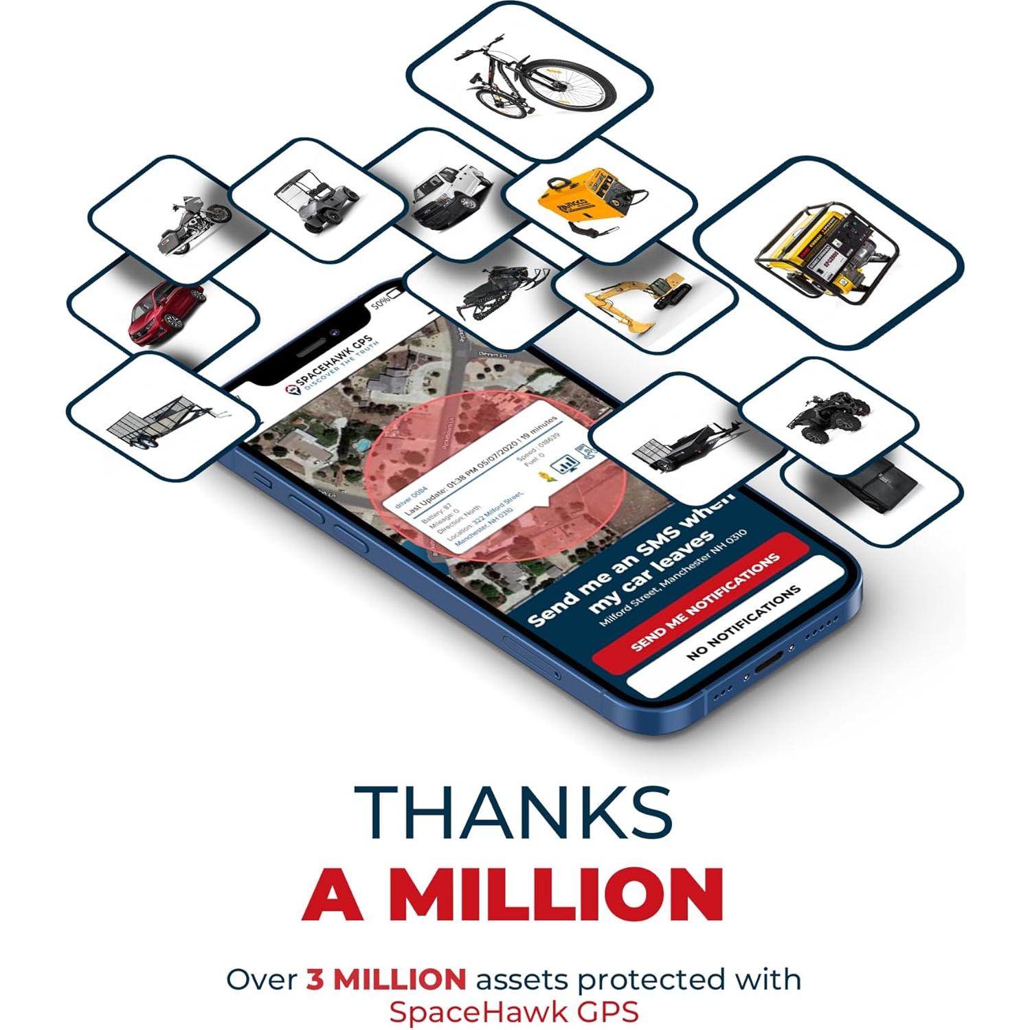 Rastreador GPS SpaceHawk Mini en Tiempo Real Impermeable