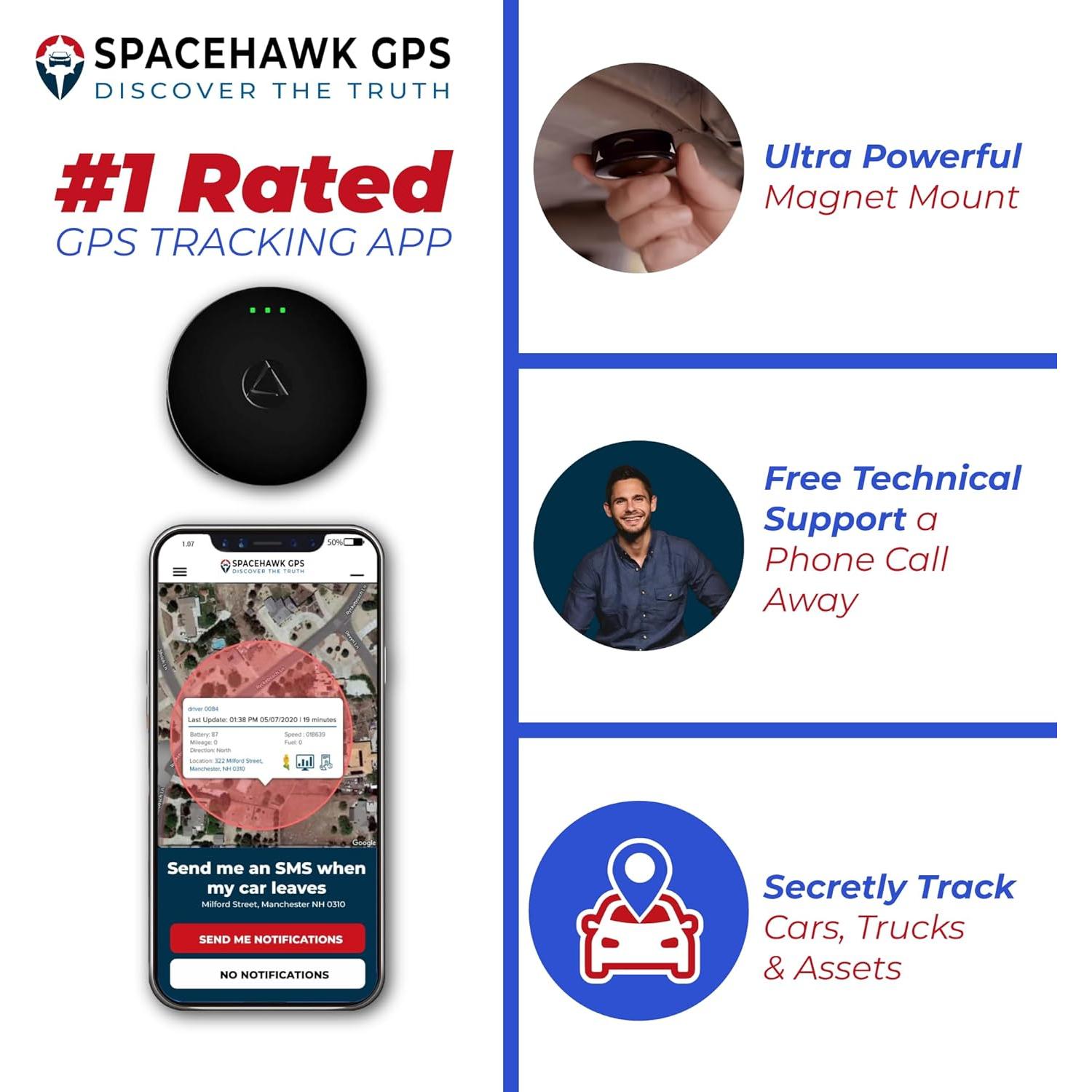 Rastreador GPS SpaceHawk Mini en Tiempo Real Impermeable