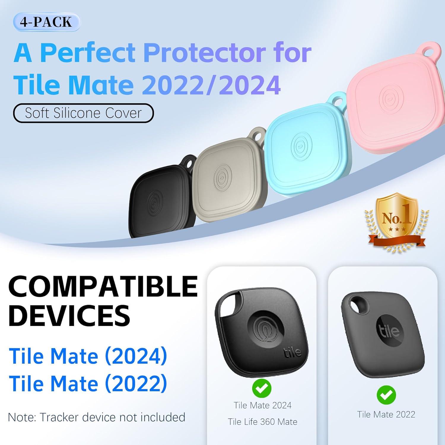 Funda de Silicona QINZAC para Tile Mate 2024 - 4 Colores