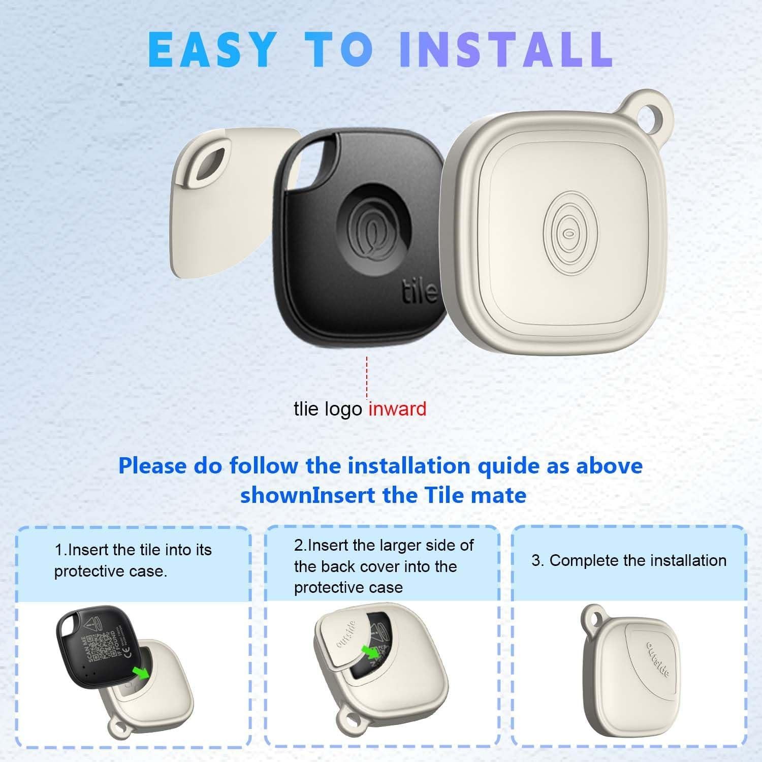 Funda de Silicona QINZAC para Tile Mate 2024 - 4 Colores