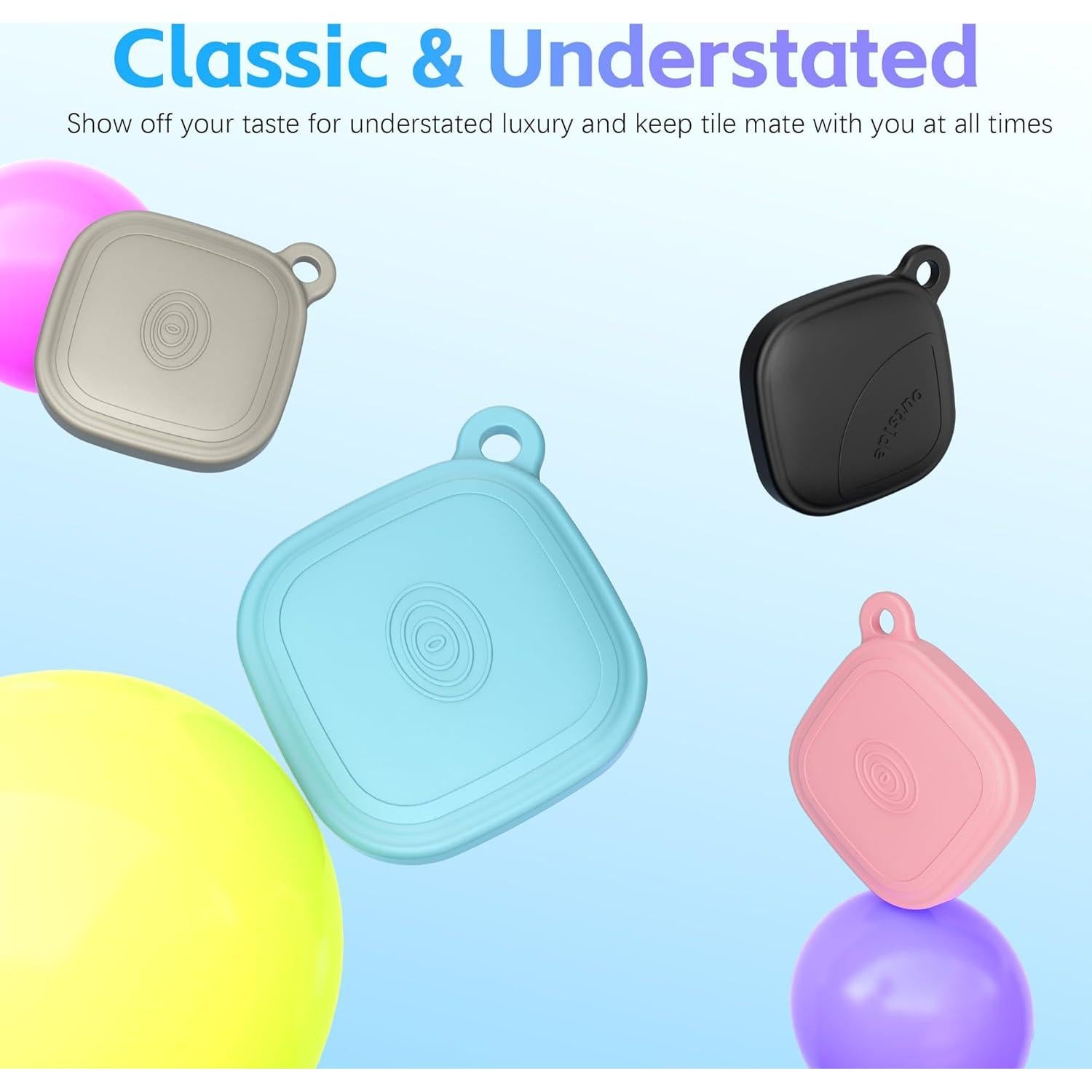 Funda de Silicona QINZAC para Tile Mate 2024 - 4 Colores