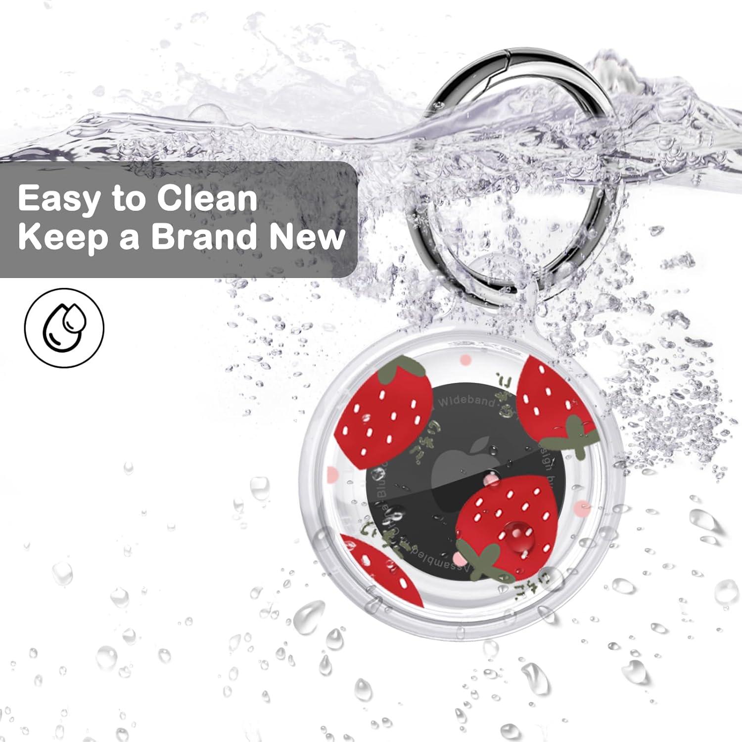 Funda Silicona CameCosy para AirTag con Llavero - 2 Piezas