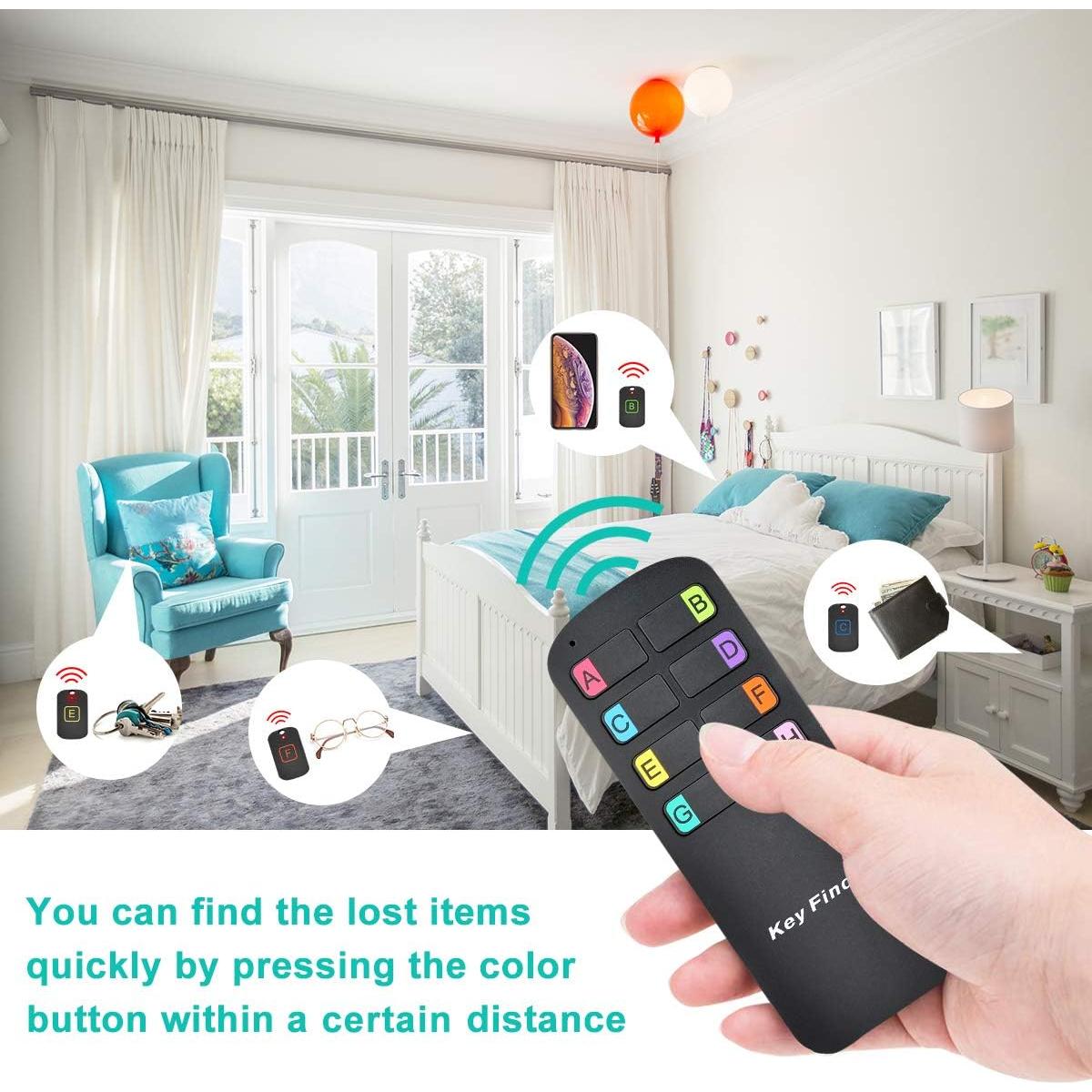 Localizador de Llaves Segauin KF08A Inalámbrico 8 Receptores