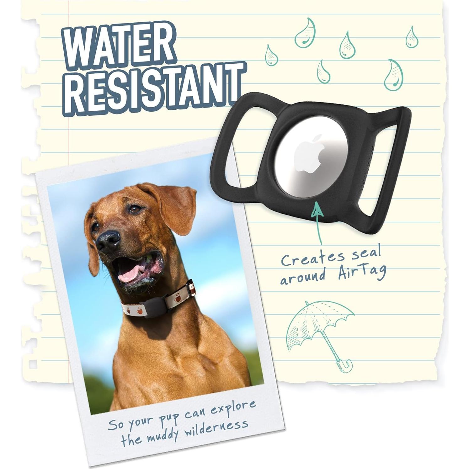 Soporte de Collar para Perros Smartish AirTag - Paquete de 2