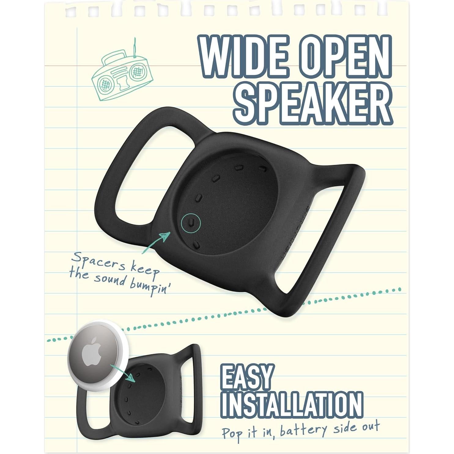 Soporte de Collar para Perros Smartish AirTag - Paquete de 2