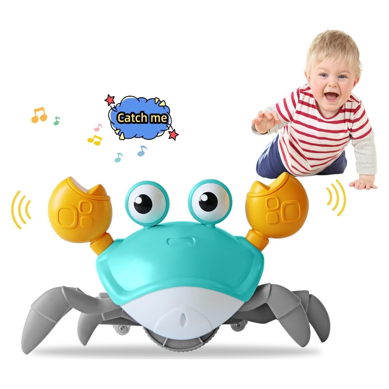 Juguete Cangrejo Gateador FEELGUY Verde 20x10x12.7cm