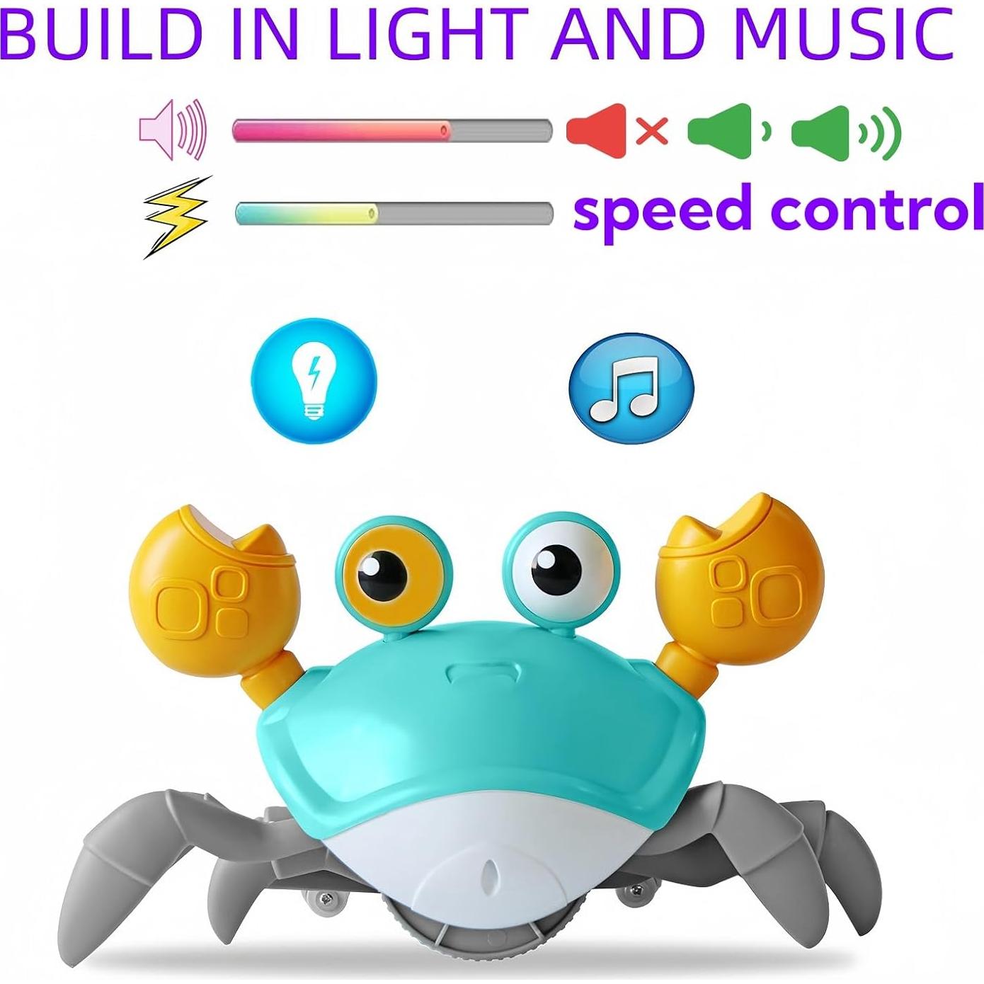 Juguete Cangrejo Gateador FEELGUY Verde 20x10x12.7cm