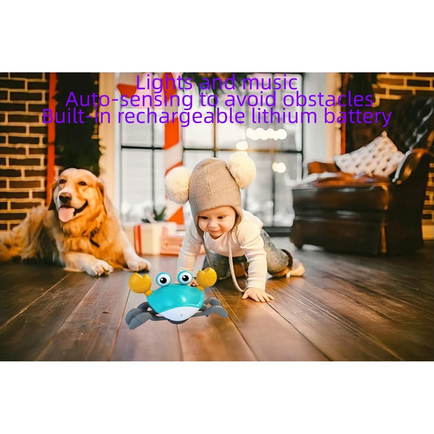 Juguete Cangrejo Gateador FEELGUY Verde 20x10x12.7cm