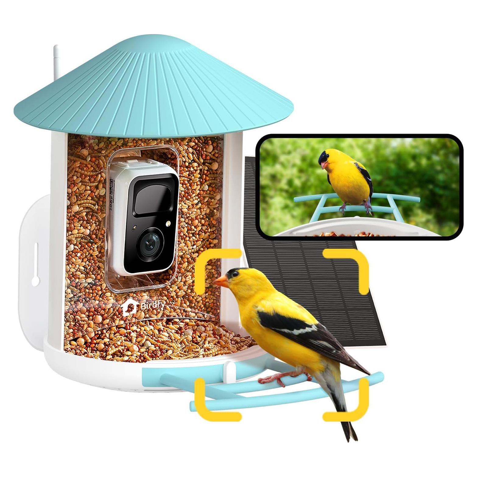 Alimentador de Aves Inteligente NETVUE Birdfy AI Solar 1.5L