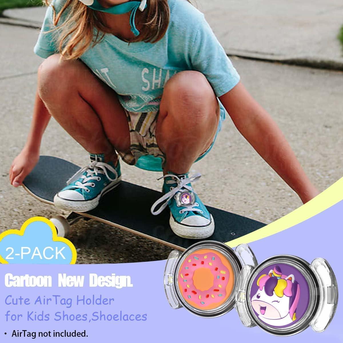 2 Fundas Impermeables para AirTag BIQIRE Unicornio y Donas
