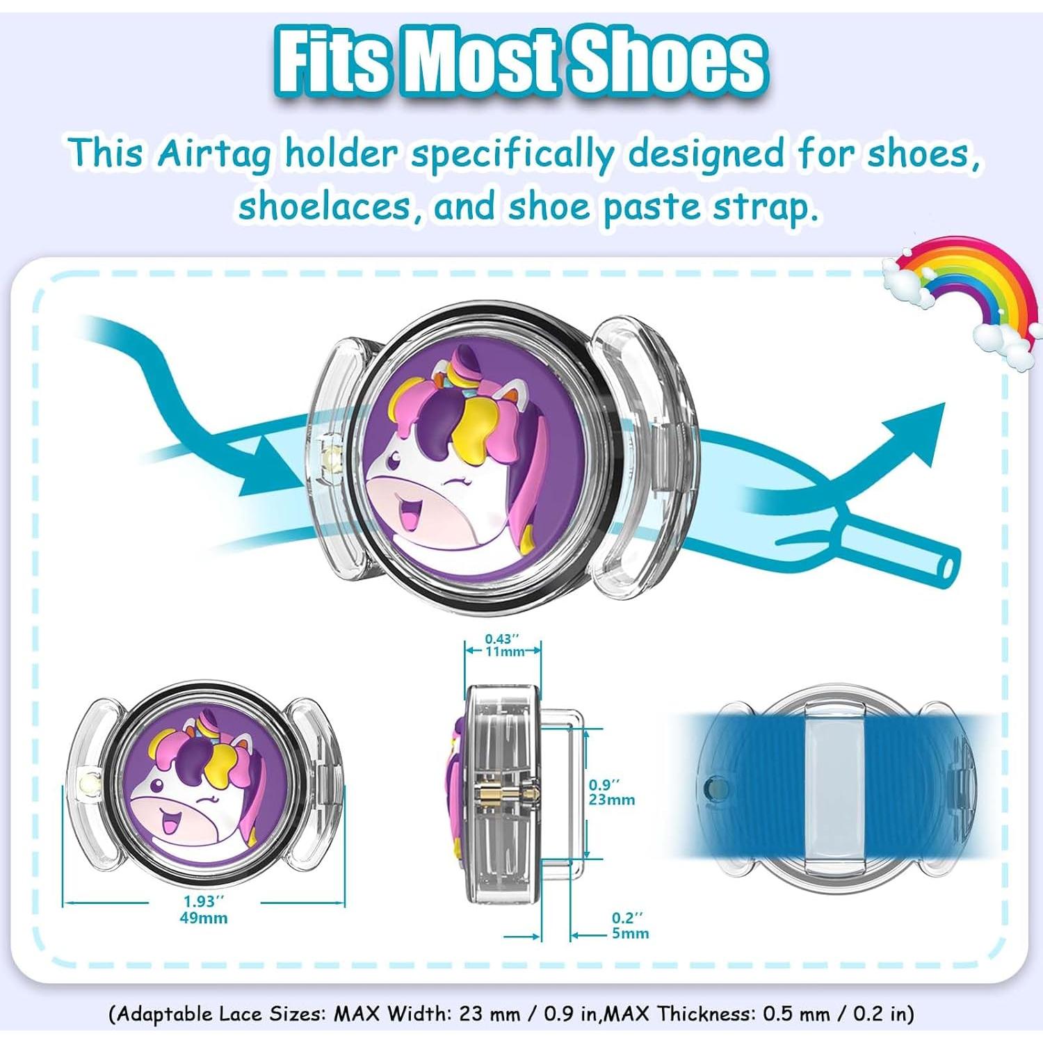 2 Fundas Impermeables para AirTag BIQIRE Unicornio y Donas