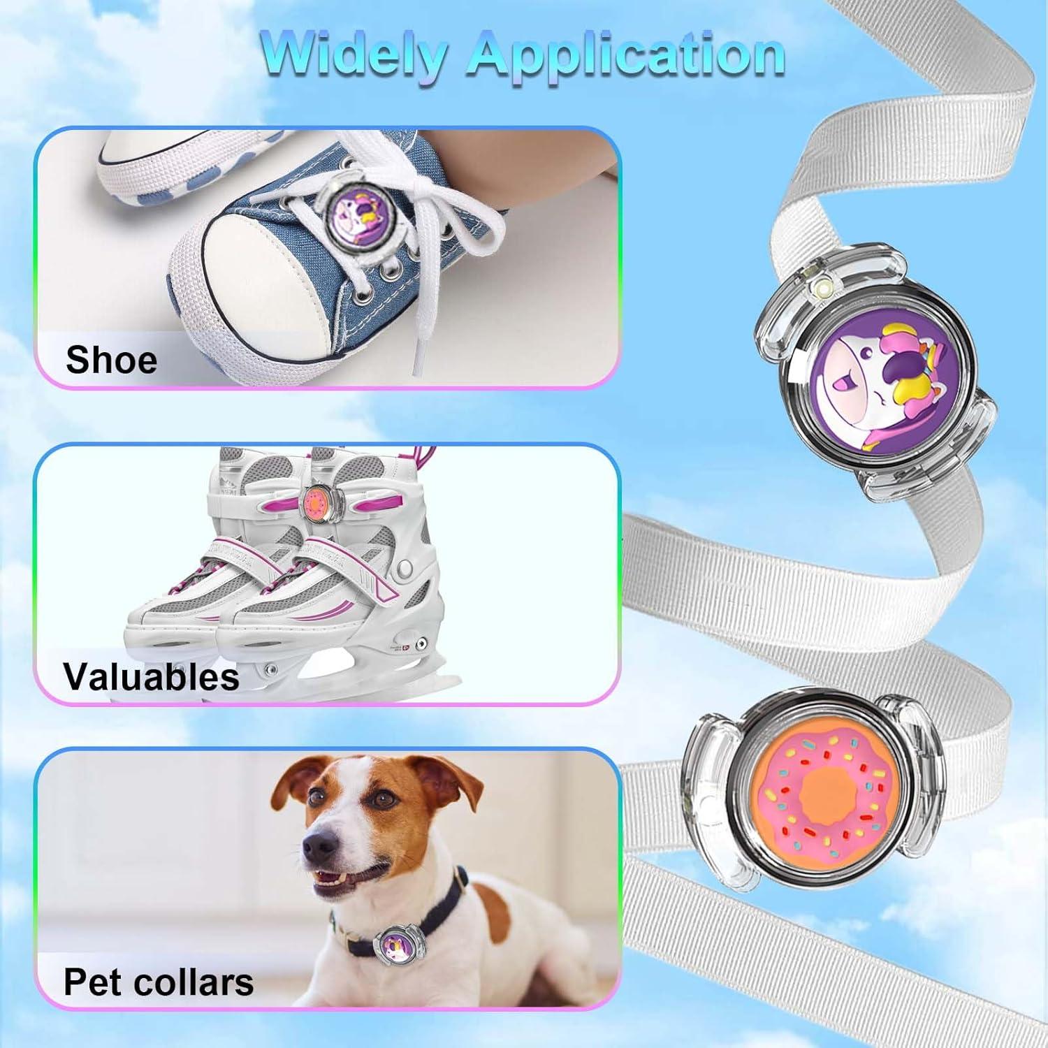 2 Fundas Impermeables para AirTag BIQIRE Unicornio y Donas