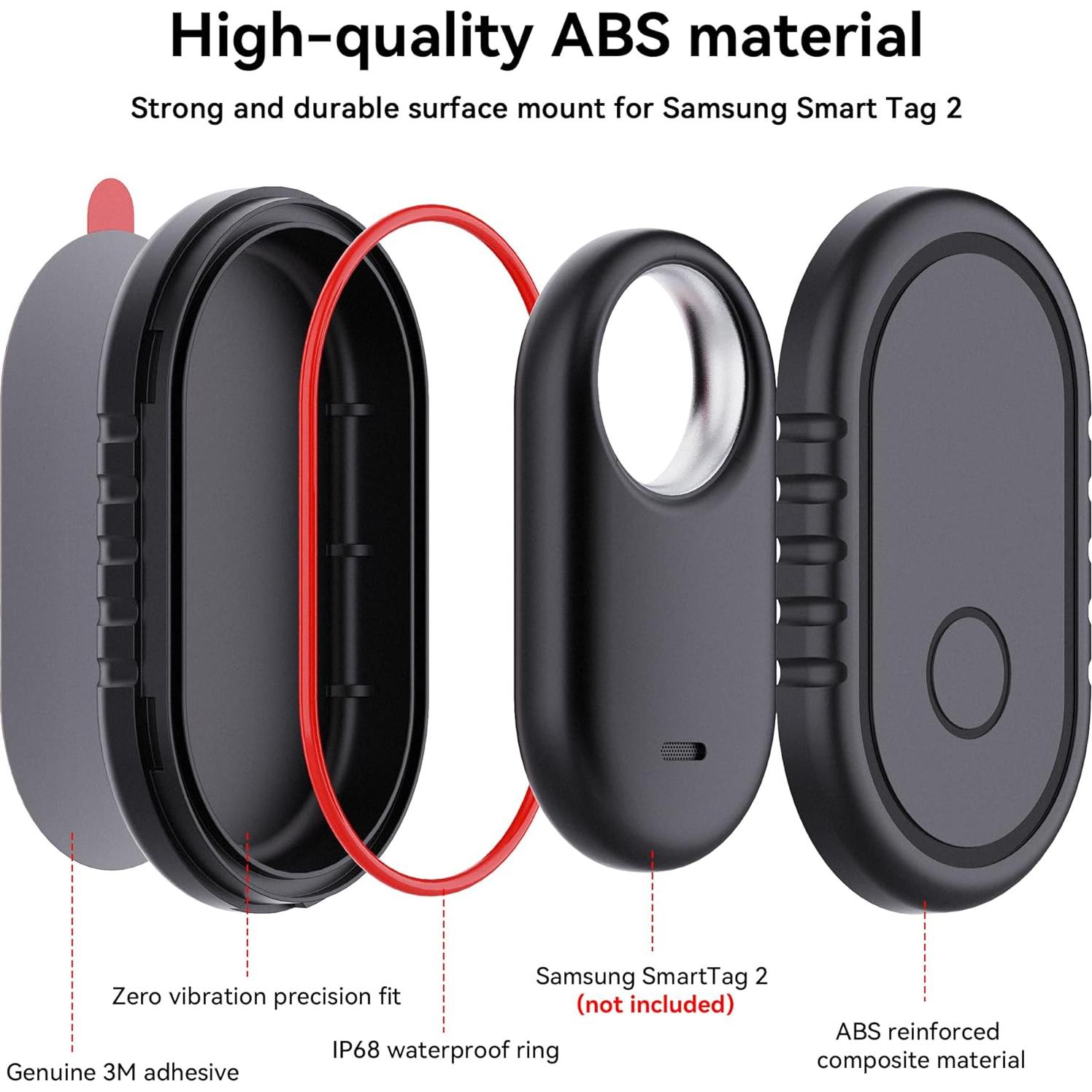 Soporte Adhesivo Impermeable Samsung Smart Tag 2 - Paquete de 2