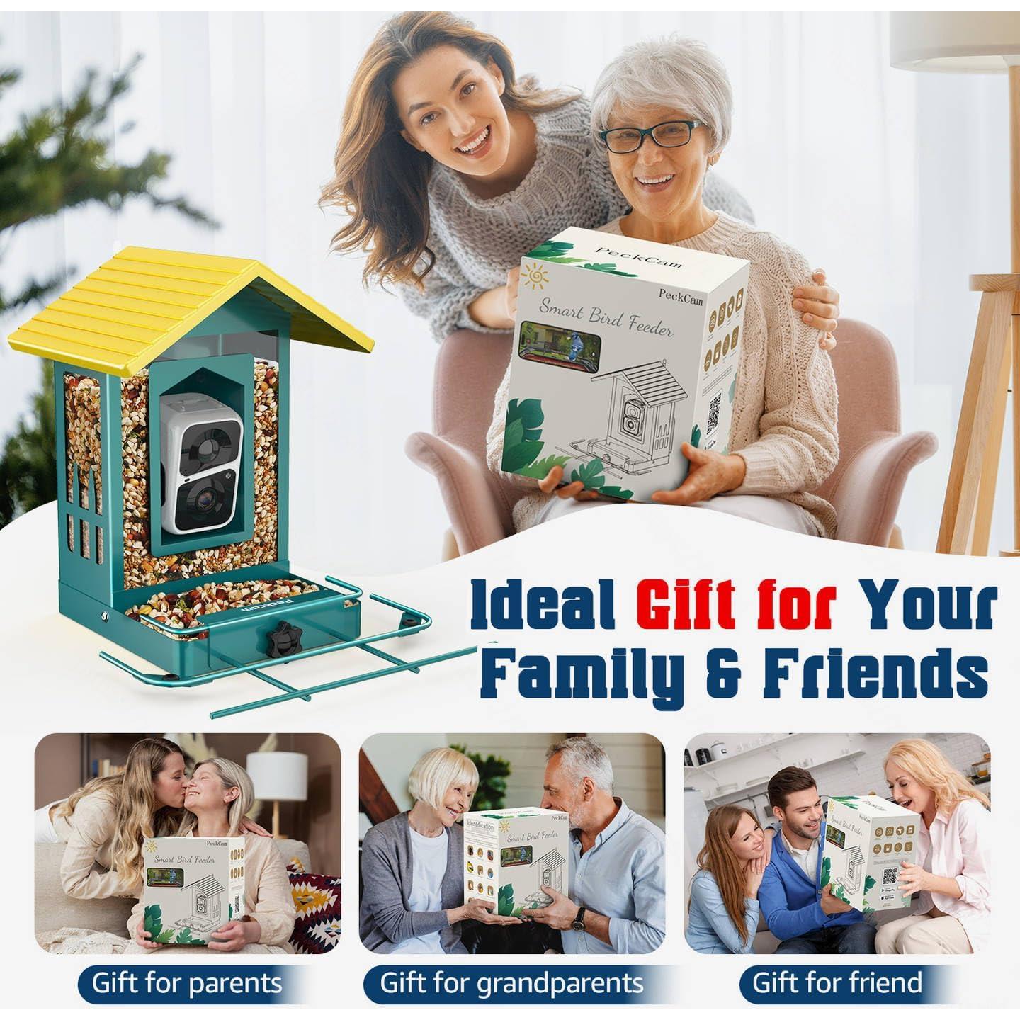 Comedero de Aves PeckCam Metal con Cámara 2K Solar