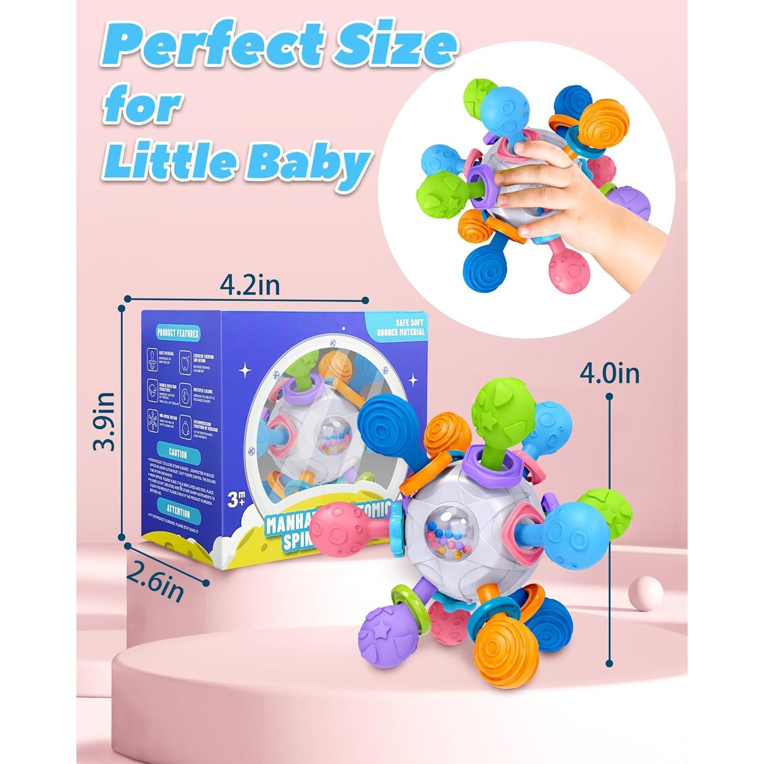Juguete de Dentición Montessori Tonberless para Bebés 0-12 Meses