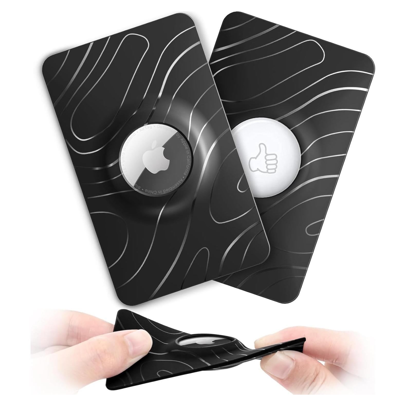 Soporte de tarjeta AirTag PSRAT GSW Negro - Delgado y Flexible