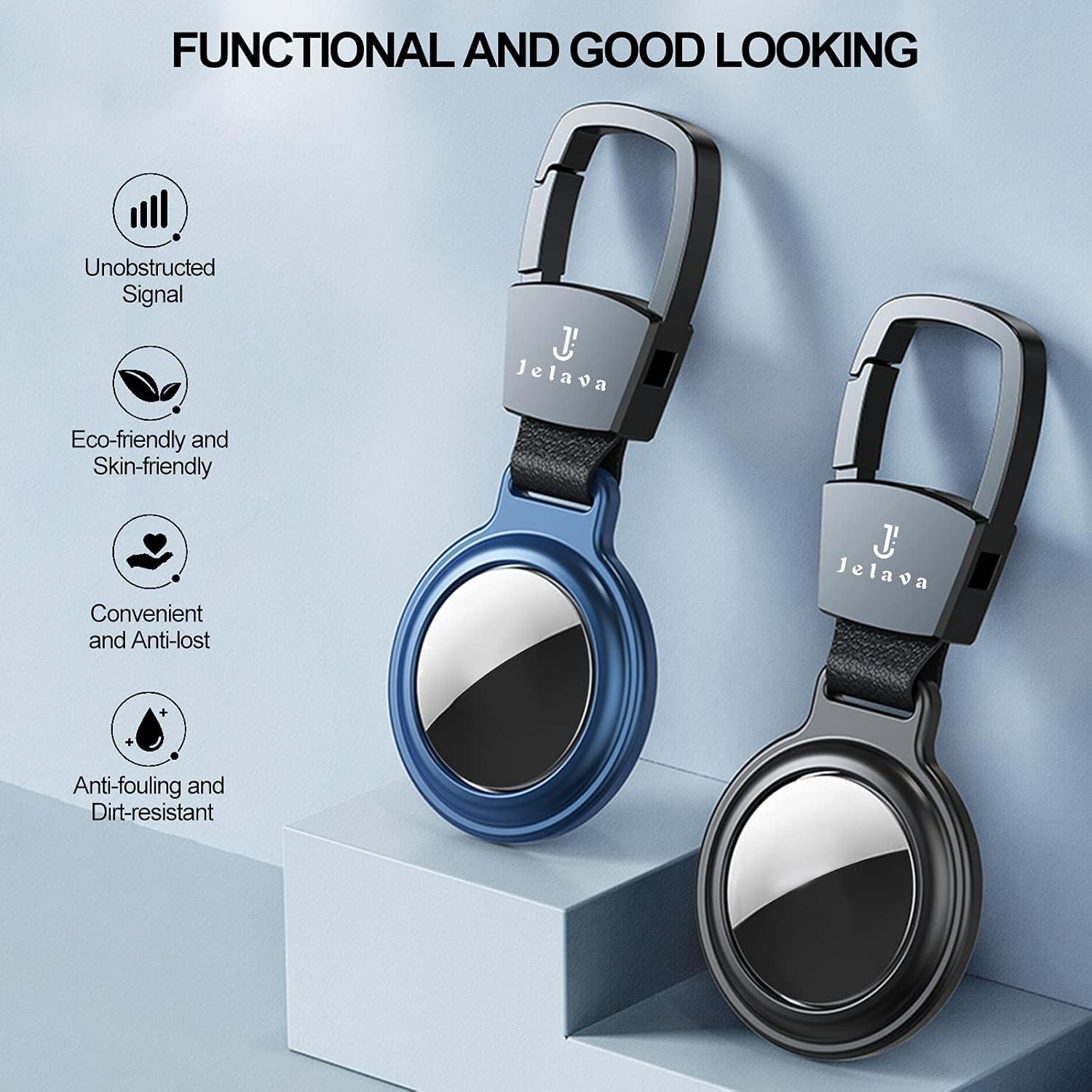 Soporte Airtag Jelava Plata con Mosquetón para Llaves y Mascotas