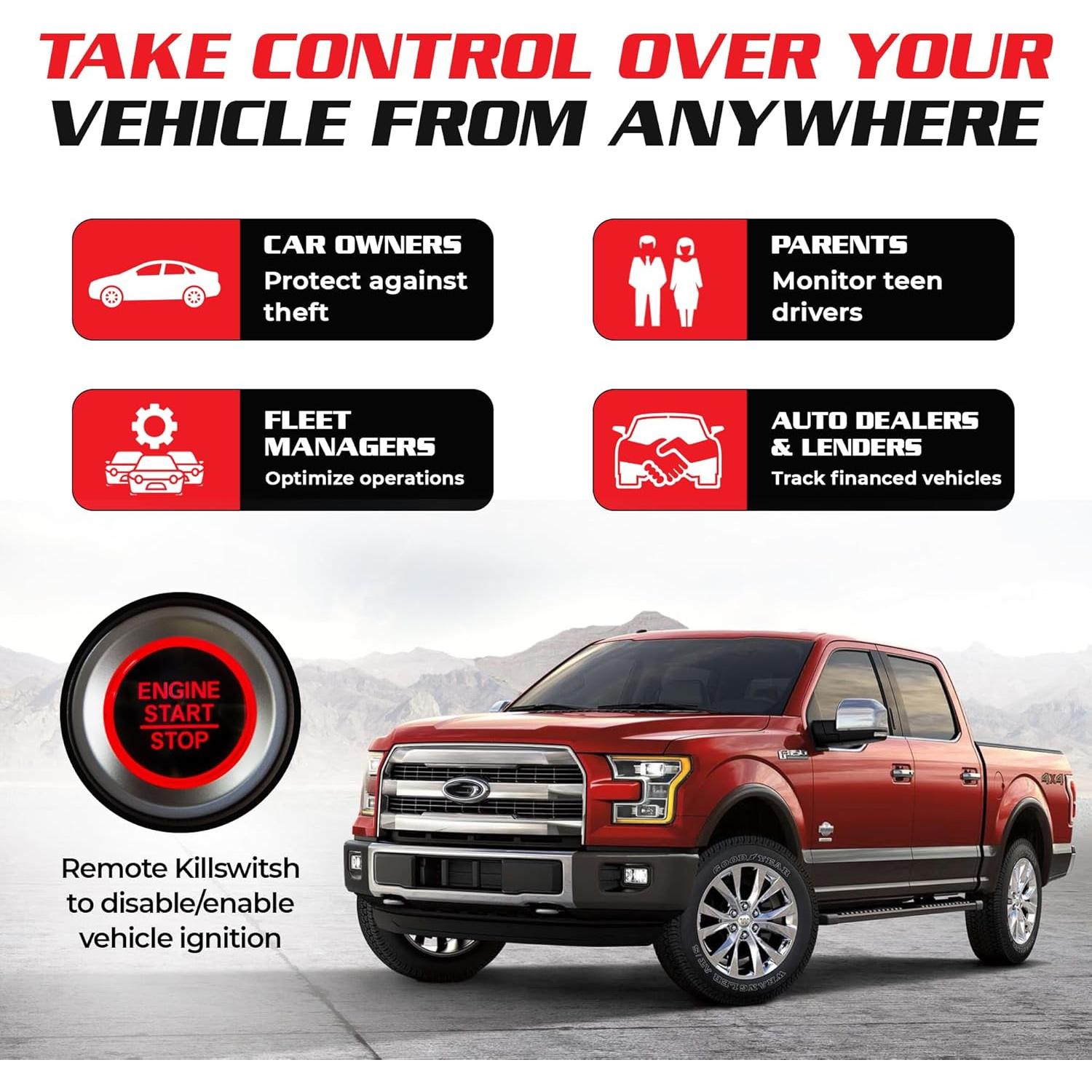 Rastreador GPS 4G Spy Spot GV50MA con Apagado - Flotas