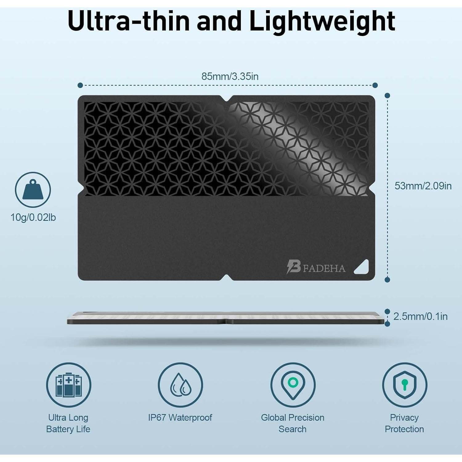 Conjunto de Rastreo BFADEHA: Tarjeta y Etiquetas Bluetooth