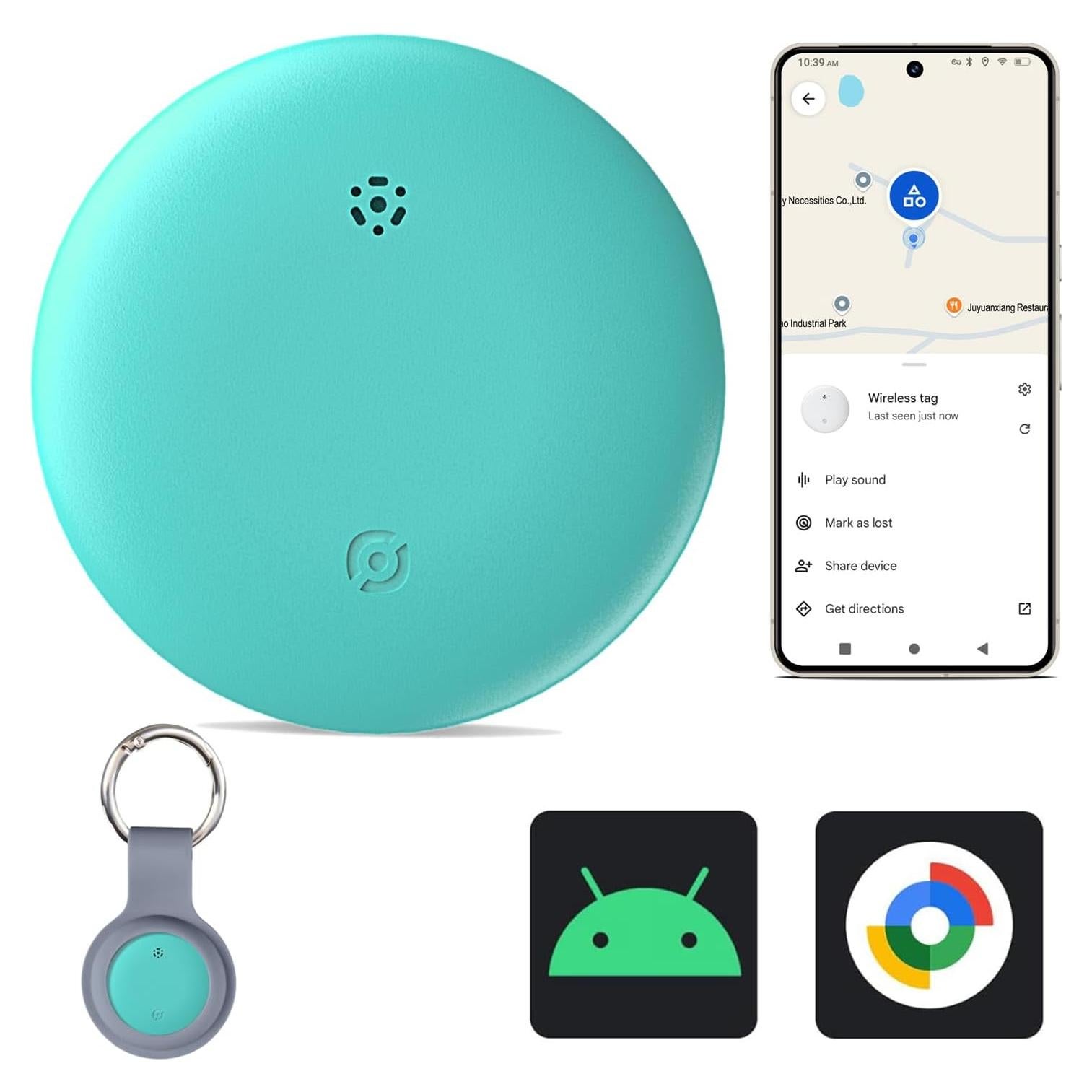 Etiqueta de Aire Bluetooth Reyke HB15 para Android Azul