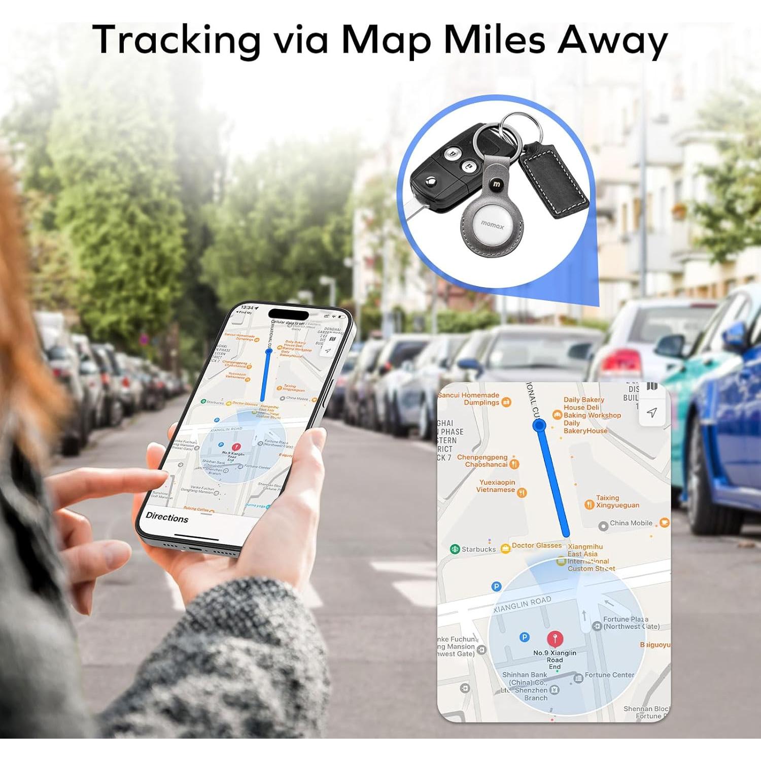 Localizador de Llaves MOMAX BR5 con Apple Find My - Blanco