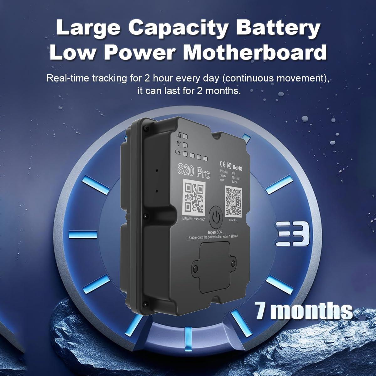 Rastreador GPS Wanwaytech Pro para Vehículos 4G IP67