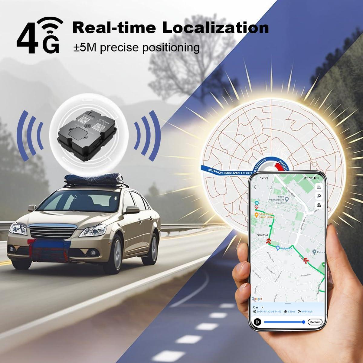 Rastreador GPS Wanwaytech Pro para Vehículos 4G IP67