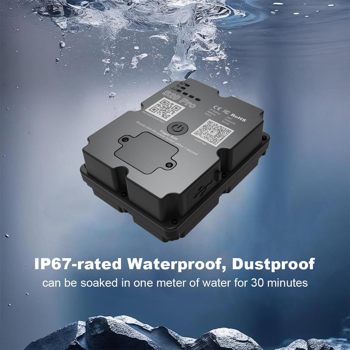 Rastreador GPS Wanwaytech Pro para Vehículos 4G IP67