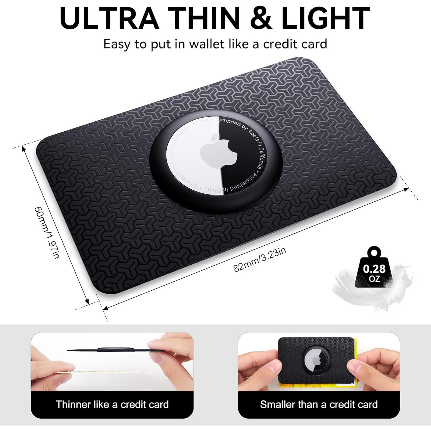 Soporte del Monedero AirTag Citymore - Funda Delgada 2 Pcs