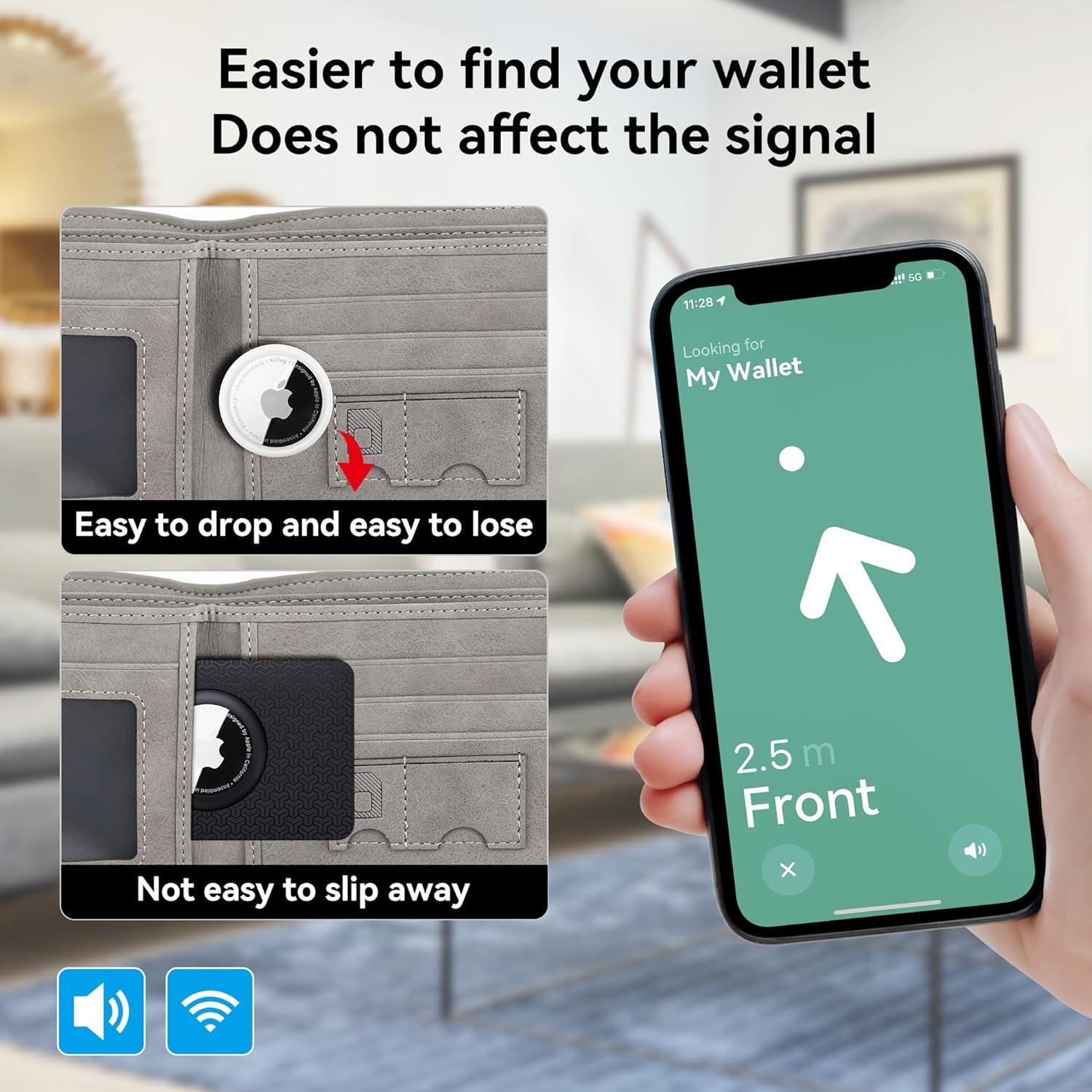 Soporte del Monedero AirTag Citymore - Funda Delgada 2 Pcs