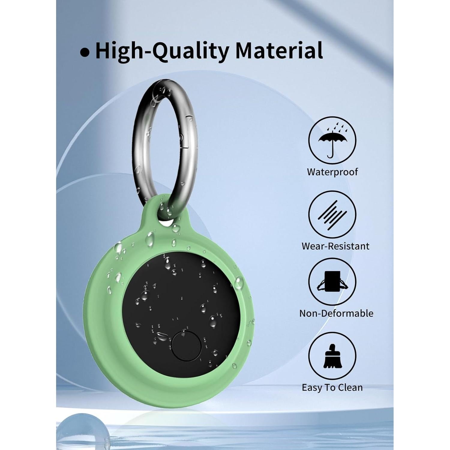 Funda protectora UYRUREL para etiquetas de rastreo verde - 4 unidades