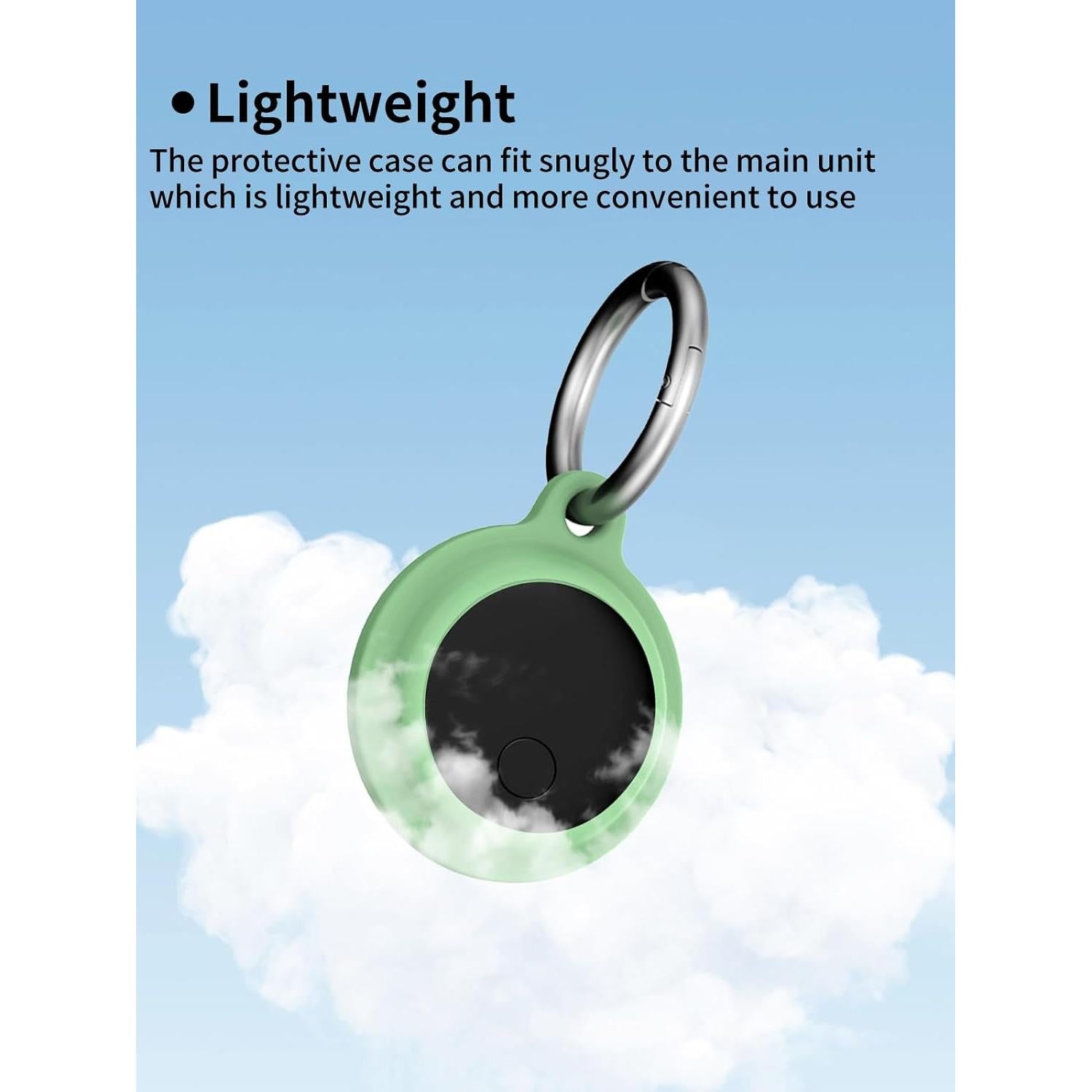 Funda protectora UYRUREL para etiquetas de rastreo verde - 4 unidades