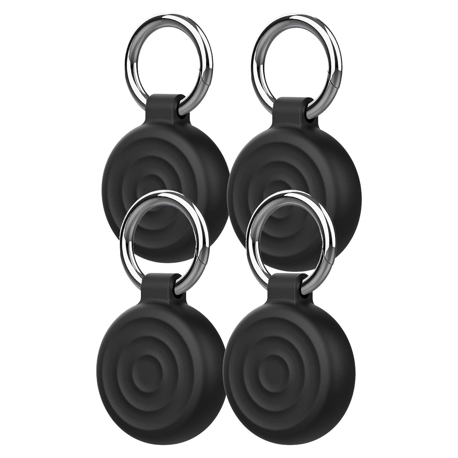 Funda Protectora de Silicona Votlik para Etiquetas Localizadoras - Negra (Paquete de 4)