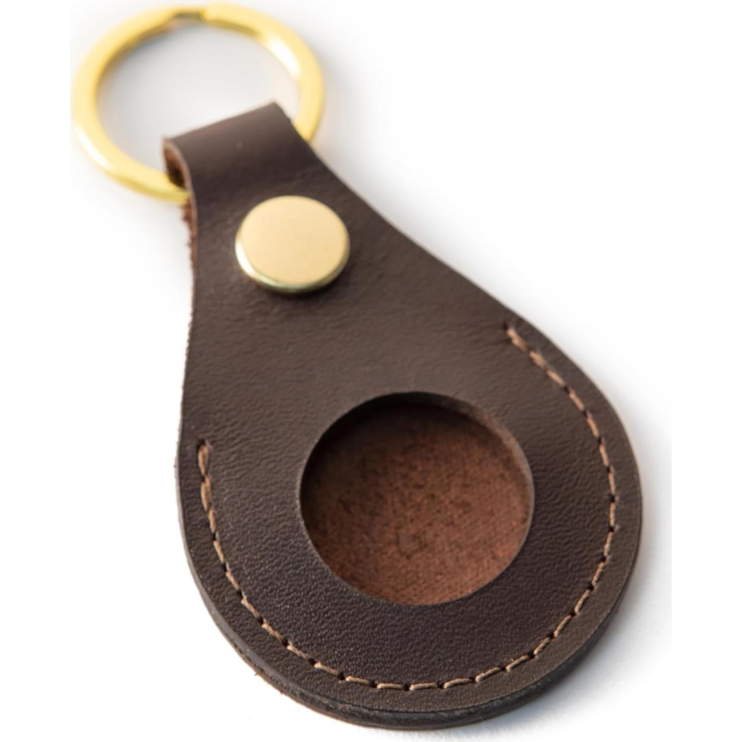 Cadena de Llave de Cuero Premium The Tulip Tree para AirTag/Moto Tag