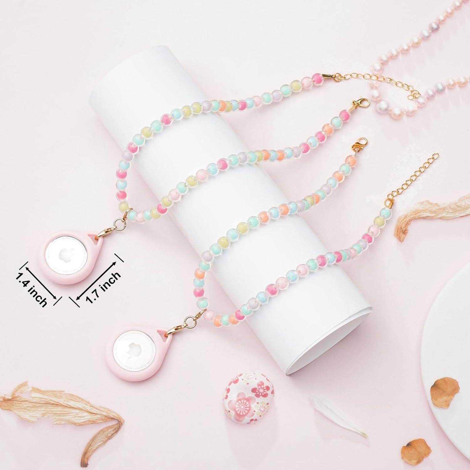 Soportes de Collar para Niñas XEEWEN 2 PCS Arcoíris y Corazón