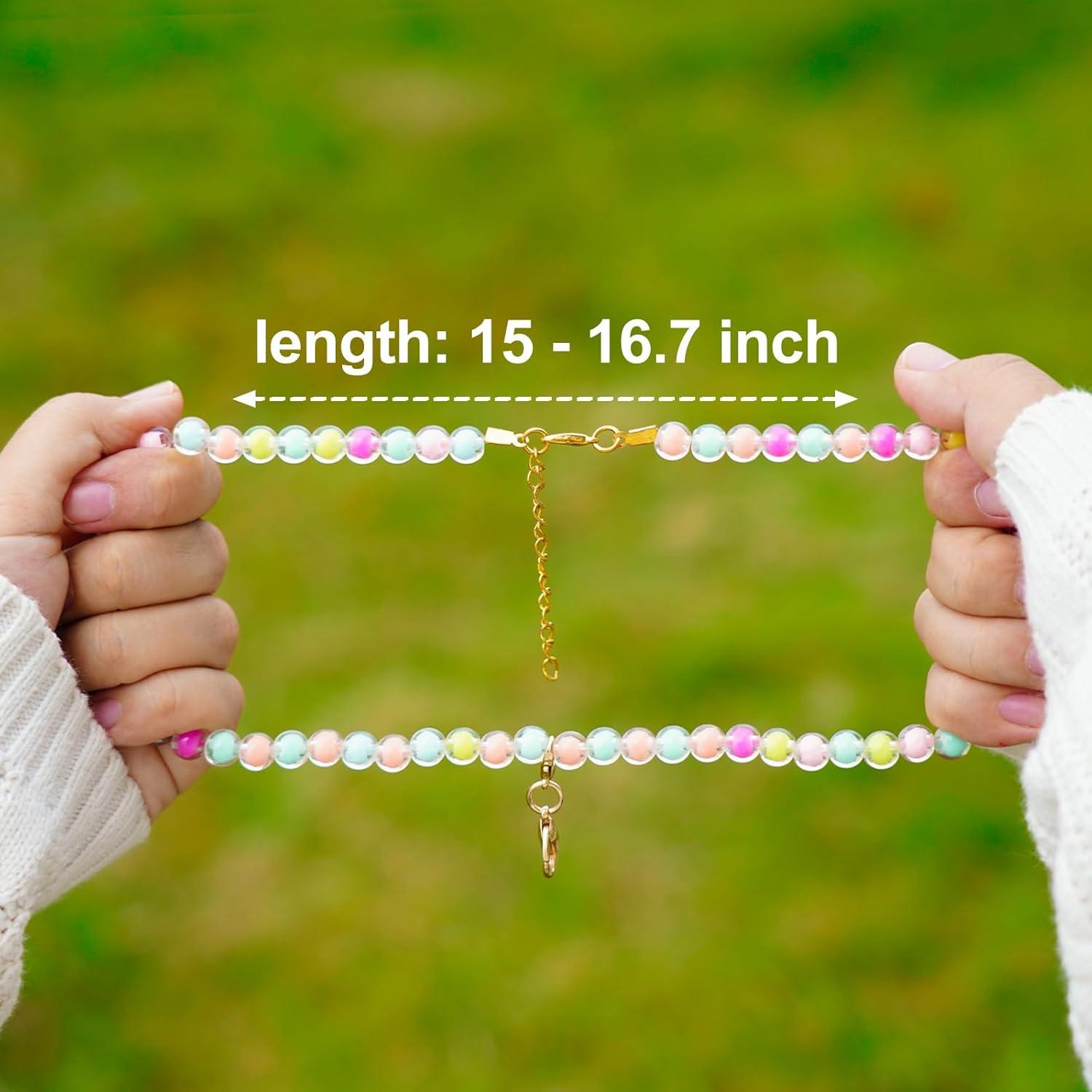 Soportes de Collar para Niñas XEEWEN 2 PCS Arcoíris y Corazón