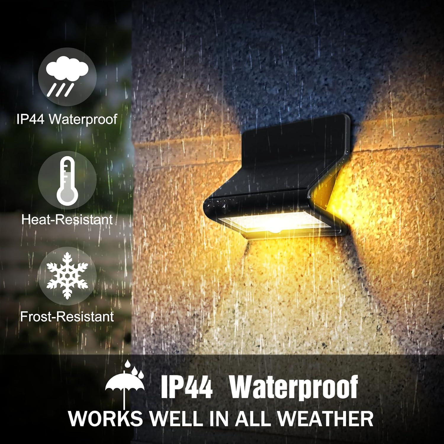 Luces Solares AURAXY con Sensor de Movimiento IP44 - 4 Pzas