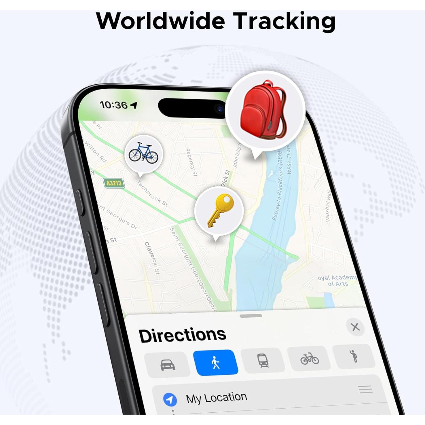 Etiqueta Inteligente UGREEN Finder Slim para iOS - Localizador Bluetooth