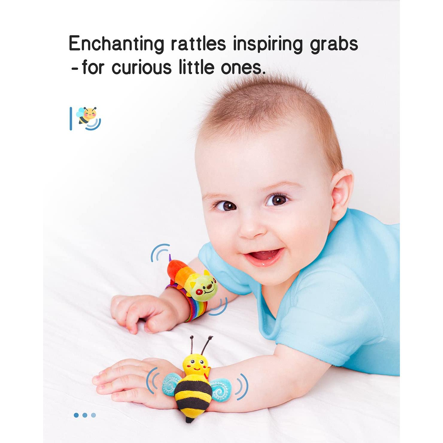 Conjunto de Calcetines Sonajeros Infinno Baby - 4 Piezas para Bebés