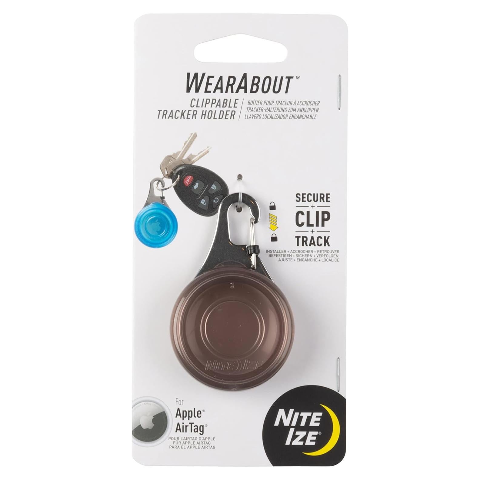 Soporte Clipable para Apple AirTag Nite IZE WearAbout Humo