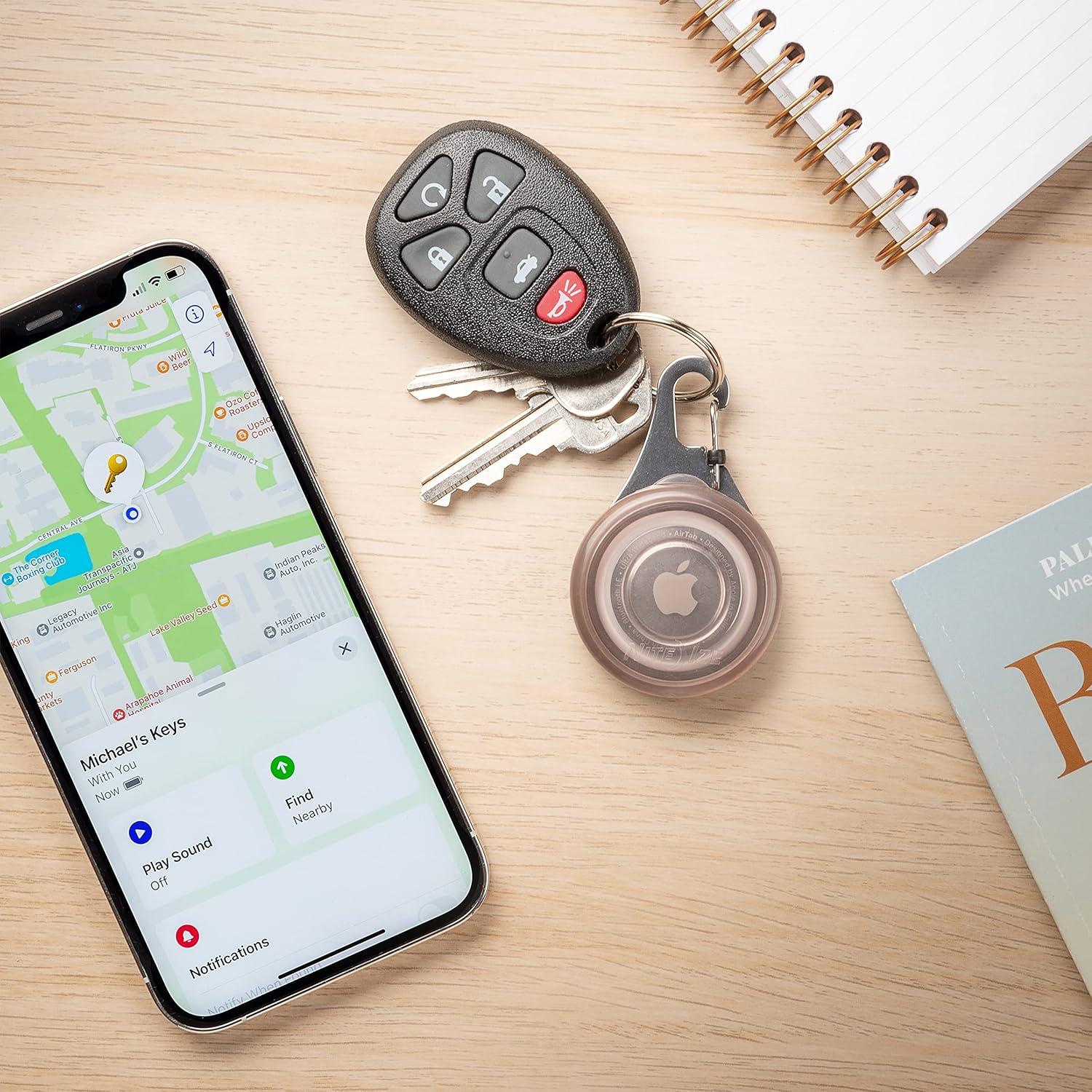 Soporte Clipable para Apple AirTag Nite IZE WearAbout Humo