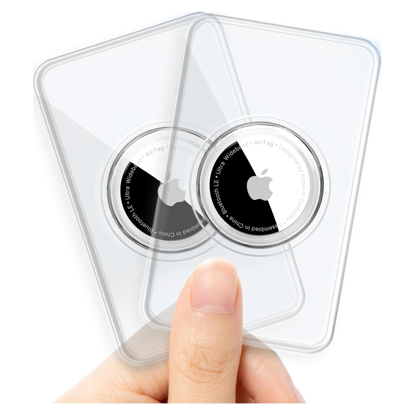 Soporte Funda TPU Claro R-fun para Air Tag - 2 Piezas