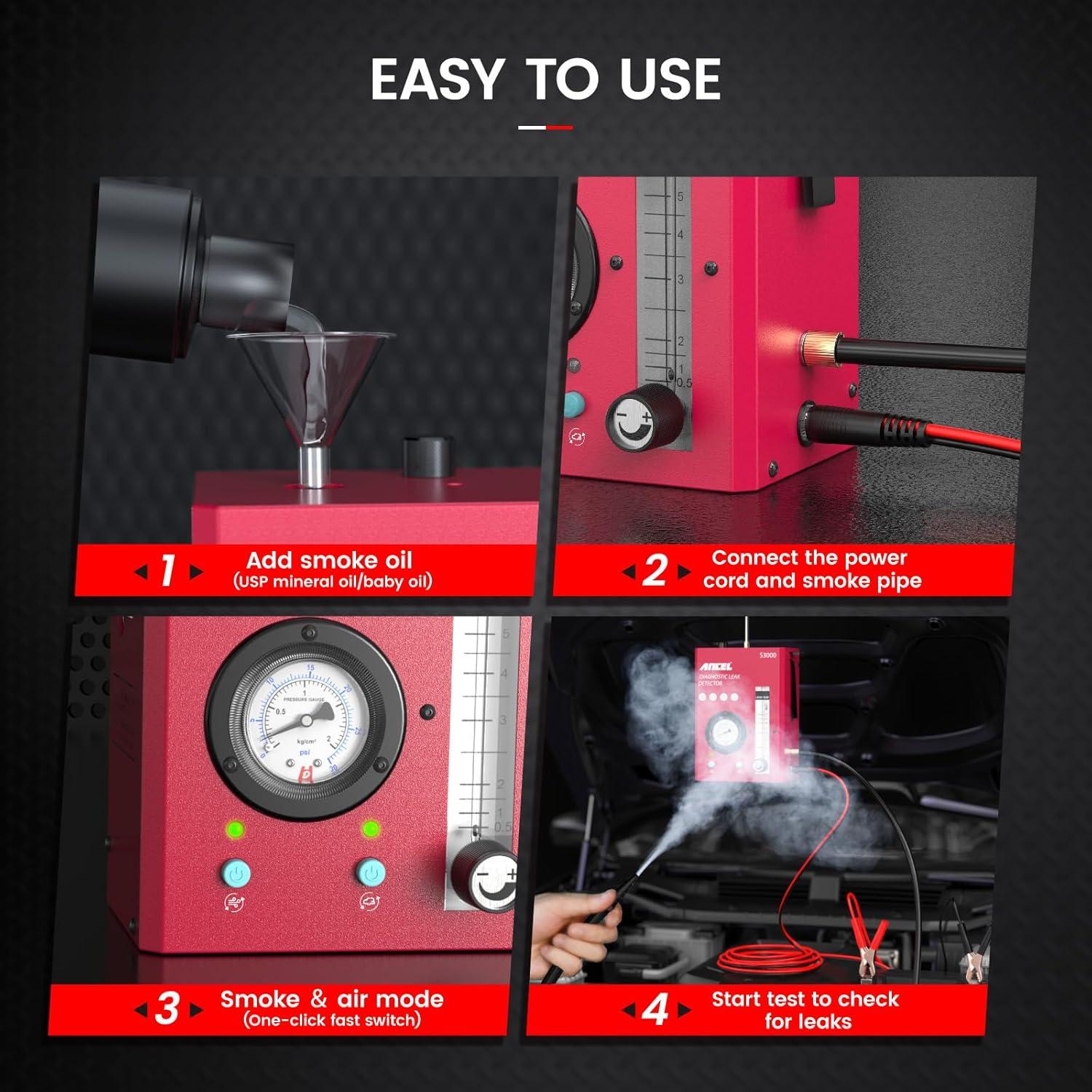 Máquina de humo ANCEL S3000 para detección de fugas
