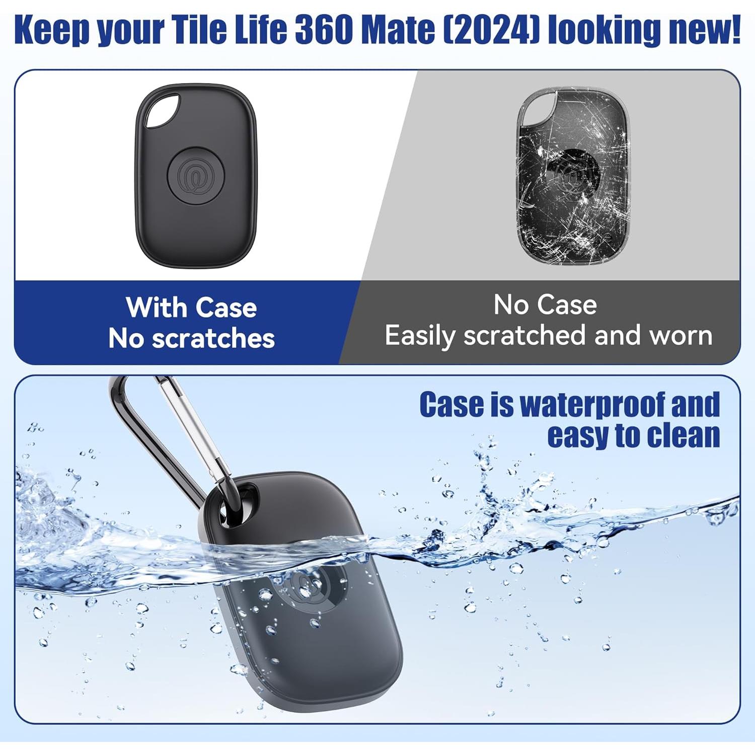 Funda DDJ para Tile Life360 Pro 2024 - Silicona Antichoque 2-Pack