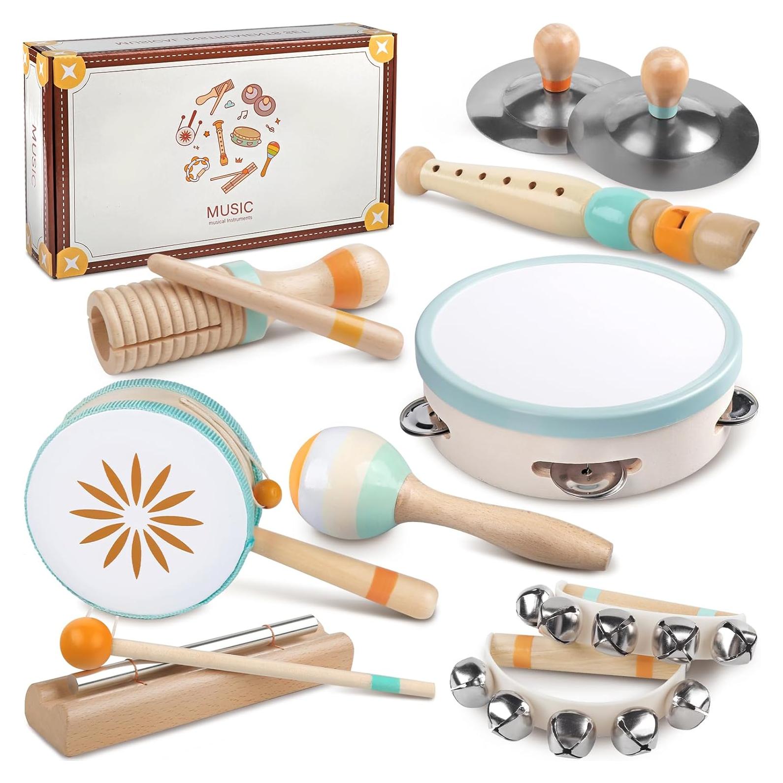 Set de Instrumentos Musicales de Madera Rmischolar para Bebés
