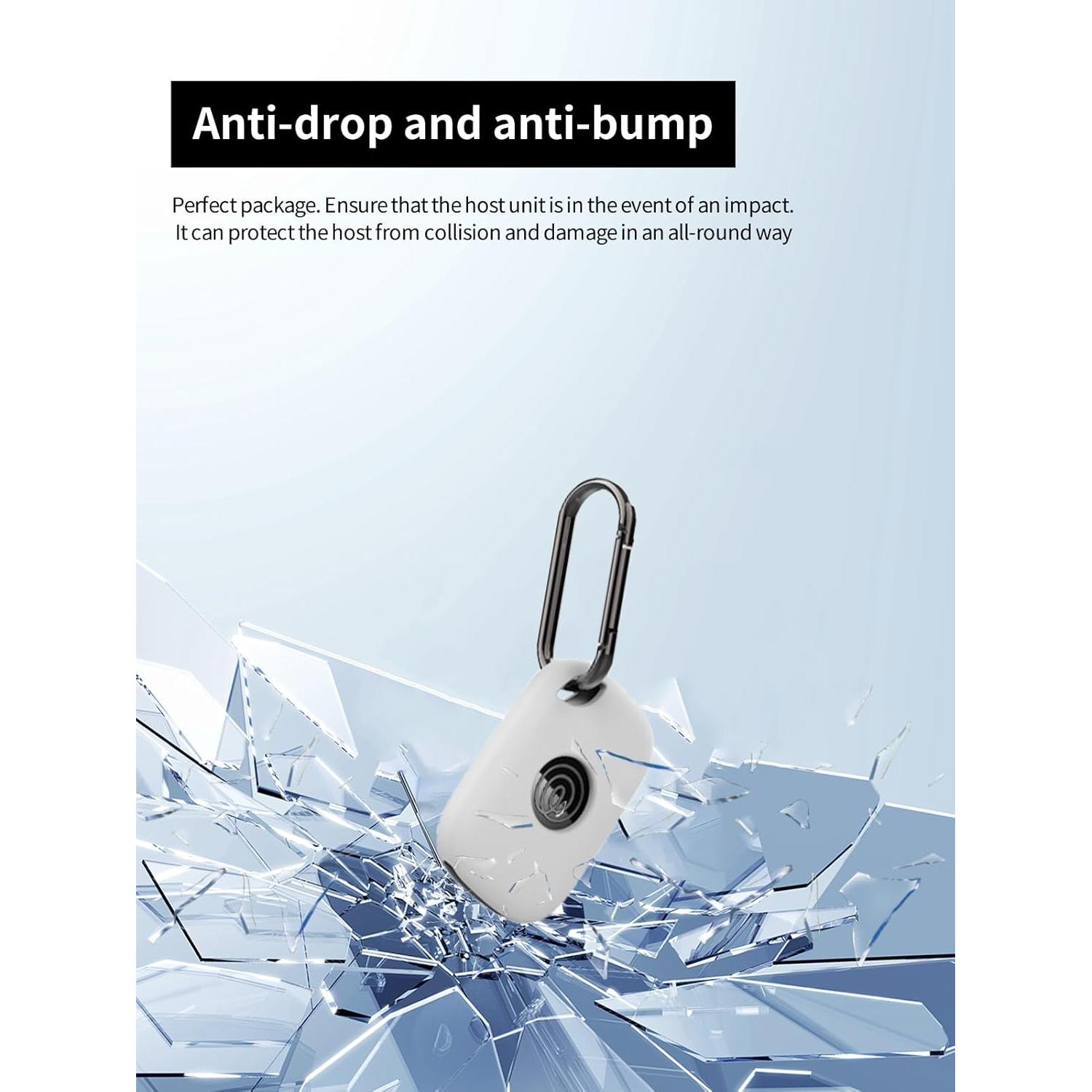 Funda de Silicona para Tile Life360 Pro 2024 - 2 Paquete Blanco