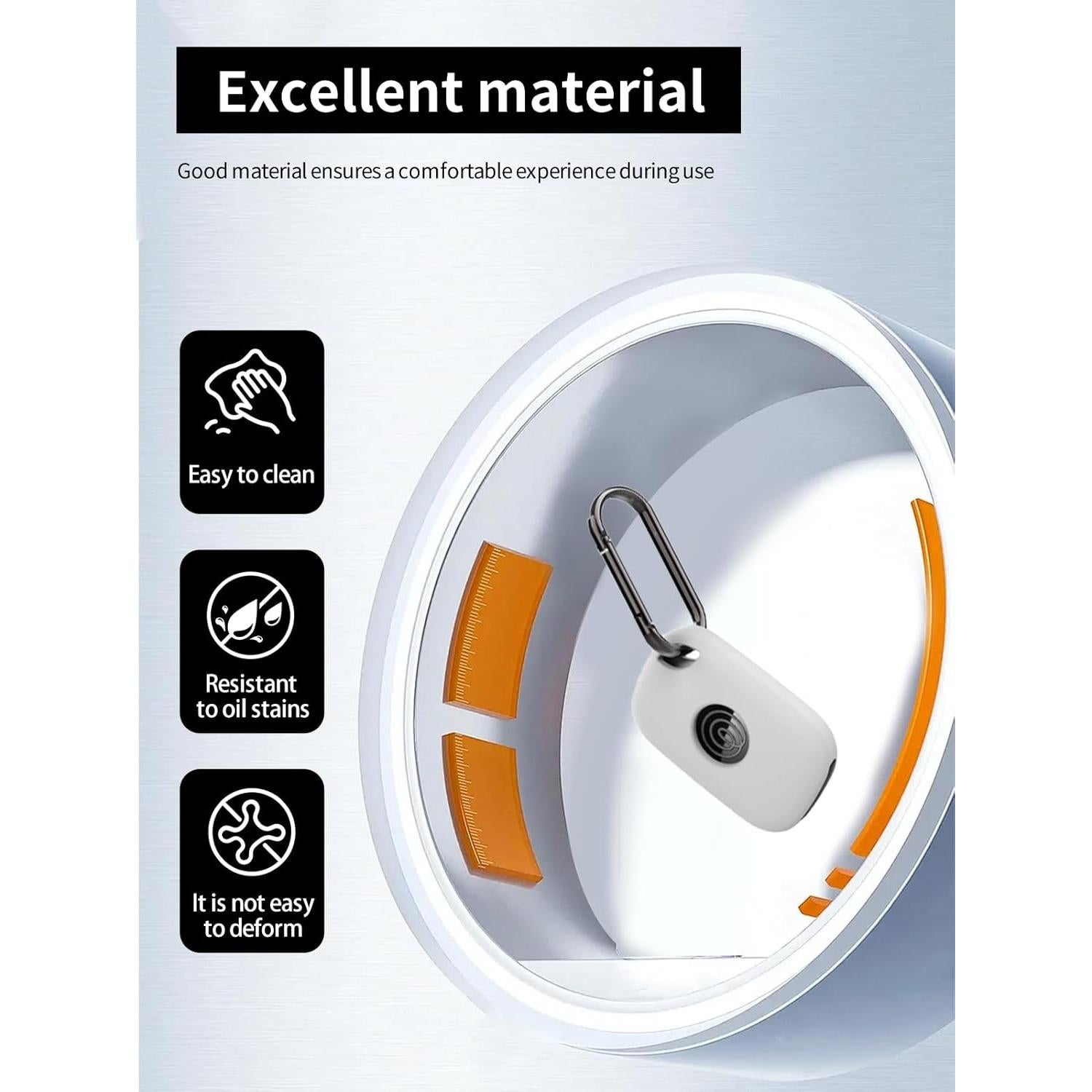 Funda de Silicona para Tile Life360 Pro 2024 - 2 Paquete Blanco